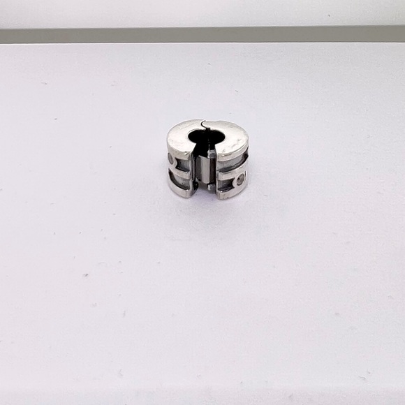 Authentic PANDORA Sparkling Clear CZ 790291CZ Clip Charm Sterling Silver - Picture 5 of 6